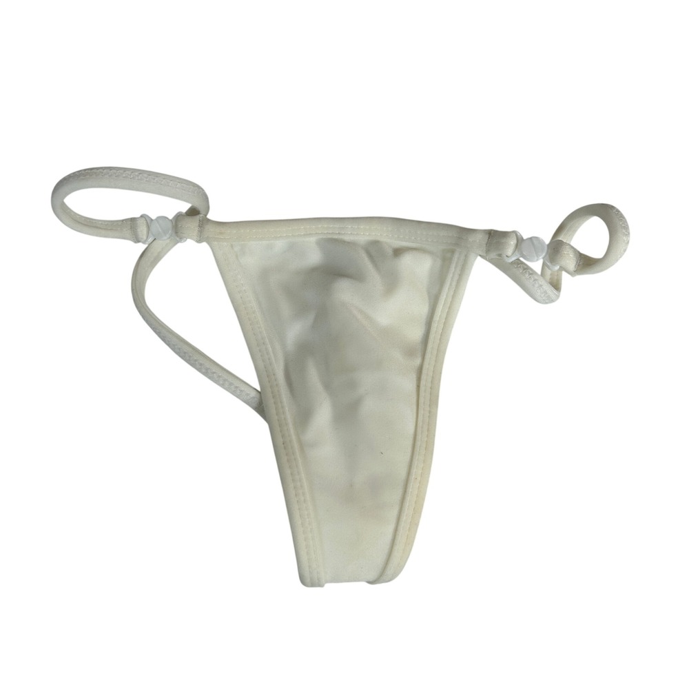 Latin Angel Dancewear White Micro G-String Thong Made in Brazil Ref 27 Size S